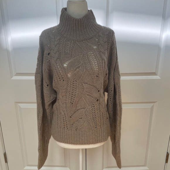 SYLVIE MOCK NECK CASHMERE SWEATER FROM NAKEDCASHMERE - Picture 1 of 9